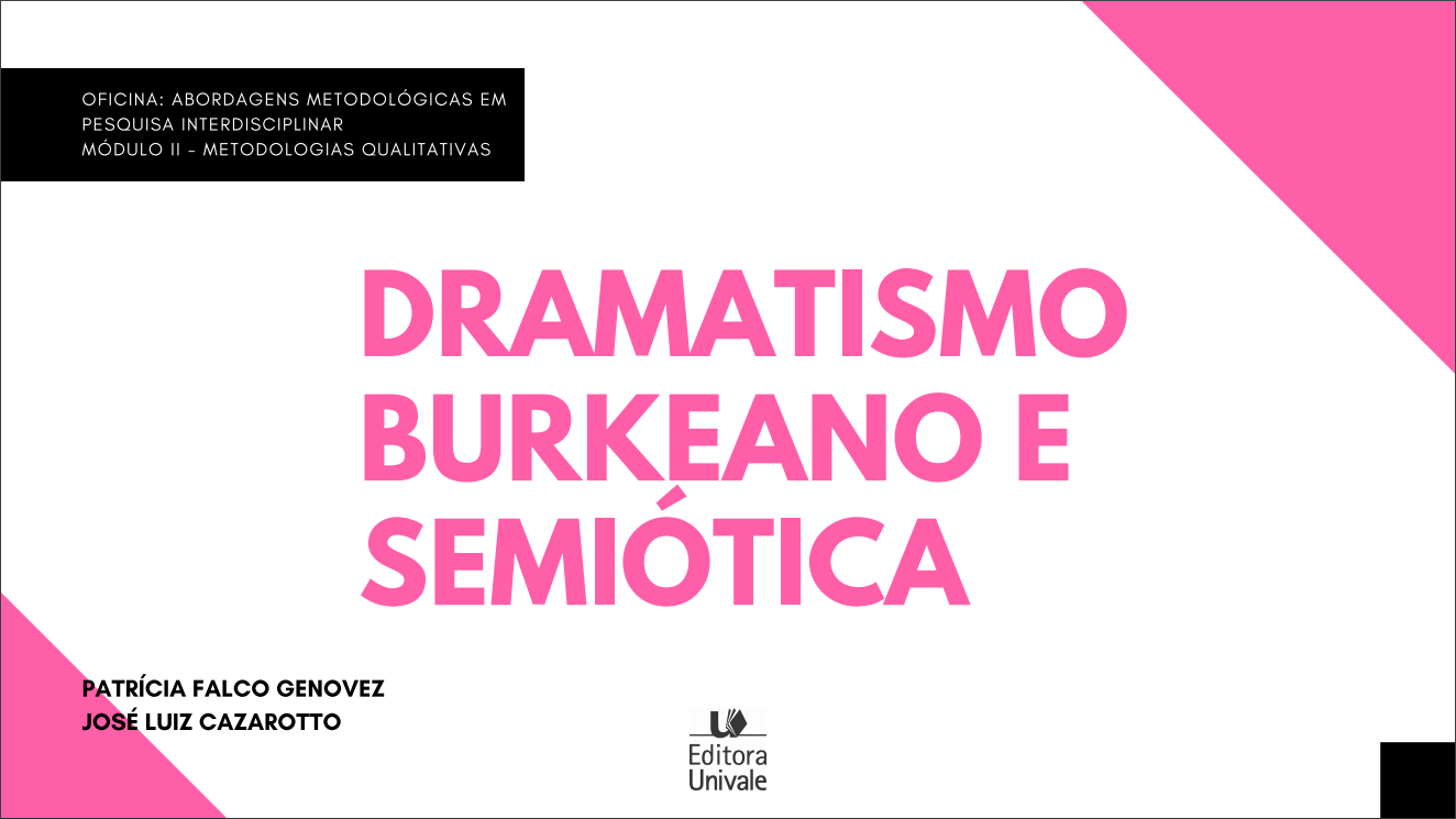 Capa do livro digital "Dramatismo Burkeano e Semiótica"